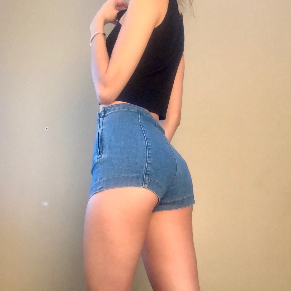 High Waisted Jean Shorts